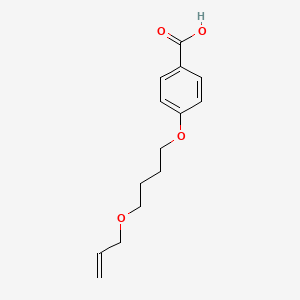 molecular formula C14H18O4 B8637099 4-(4-Allyloxybutyloxy)benzoic acid 