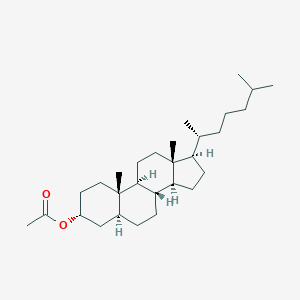 molecular formula C29H50O2 B086371 5-alpha-Cholestan-3-alpha-OL acetate CAS No. 1107-59-1