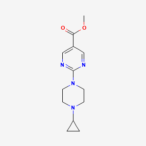 molecular formula C13H18N4O2 B8637103 Methyl 2-(4-cyclopropylpiperazin-1-yl)pyrimidine-5-carboxylate 