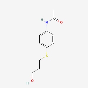 molecular formula C11H15NO2S B8637116 3-(p-Acetamidophenylthio)propanol 