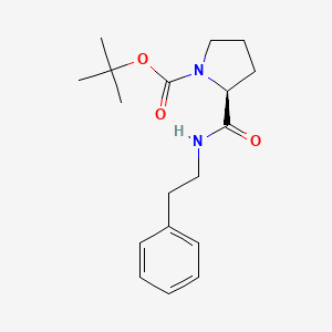 1-(tert-butyloxycarbonyl)-N-(2-phenylethyl)-L-prolinamide
