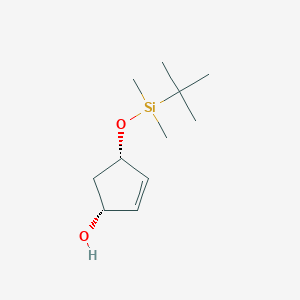 molecular formula C11H22O2Si B8637148 (1R,4S)-4-(tert-butyldimethylsilyl)oxy-2-cyclopentenol 
