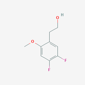 molecular formula C9H10F2O2 B8637173 2-(4,5-Difluoro-2-methoxyphenyl)ethan-1-ol 