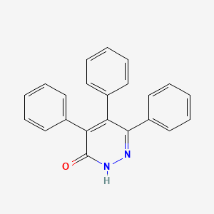 molecular formula C22H16N2O B8637175 4,5,6-Triphenyl-2H-pyridazin-3-one 