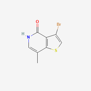 molecular formula C8H6BrNOS B8637176 3-Bromo-7-methylthieno[3,2-c]pyridin-4(5h)-one CAS No. 832697-56-0