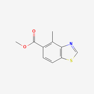 molecular formula C10H9NO2S B8637186 Methyl 4-Methylbenzothiazole-5-carboxylate 