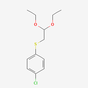 molecular formula C12H17ClO2S B8637199 (4-Chlorophenyl)(2,2-diethoxyethyl)sulfane 
