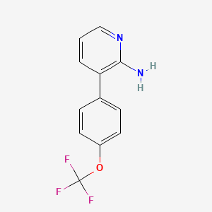 molecular formula C12H9F3N2O B8637206 2-Pyridinamine, 3-[4-(trifluoromethoxy)phenyl]- 