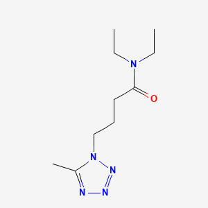 molecular formula C10H19N5O B8637258 N,N-Diethyl-5-methyl-1H-tetrazole-1-butanamide CAS No. 80086-34-6