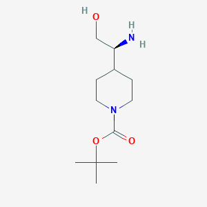 tert-Butyl (S)-4-(1-amino-2-hydroxyethyl)piperidine-1-carboxylate