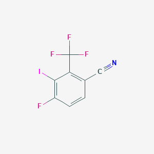 4-Fluoro-3-iodo-2-(trifluoromethyl)benzonitrile