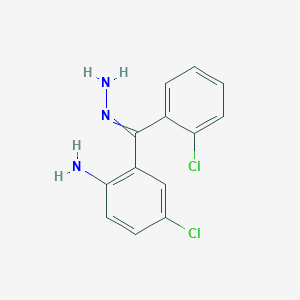 Methanone, (2-amino-5-chlorophenyl)(2-chlorophenyl)-, hydrazone