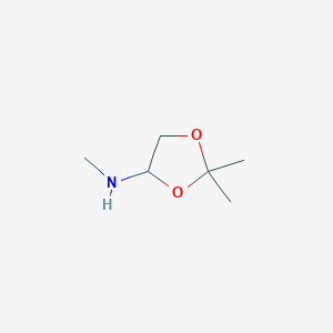 molecular formula C6H13NO2 B8637334 (2,2-Dimethyl-[1,3]dioxolan-4-yl)-methylamine 