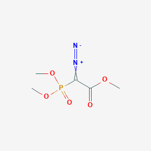 2-Diazonio-2-(dimethoxyphosphoryl)-1-methoxyethen-1-olate
