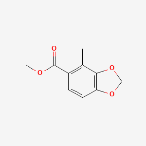 molecular formula C10H10O4 B8637422 Methyl 4-methyl-1,3-benzodioxole-5-carboxylate 