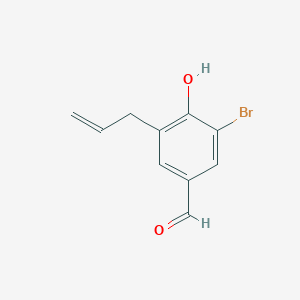 molecular formula C10H9BrO2 B8637466 3-Allyl-5-bromo-4-hydroxybenzaldehyde CAS No. 478978-50-6