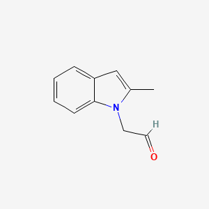 molecular formula C11H11NO B8637480 (2-Methyl-indol-1-yl)-acetaldehyde 