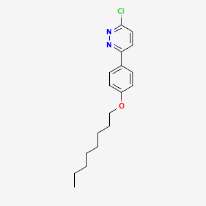 molecular formula C18H23ClN2O B8637552 3-Chloro-6-[4-(octyloxy)phenyl]pyridazine CAS No. 100833-47-4