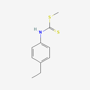 molecular formula C10H13NS2 B8637651 Methyl (4-ethylphenyl)carbamodithioate 