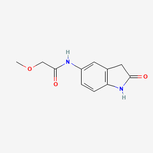 molecular formula C11H12N2O3 B8637710 2-methoxy-N-(2-oxoindolin-5-yl)acetamide 