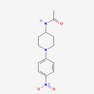 molecular formula C13H17N3O3 B8637778 N-(1-(4-nitrophenyl)piperidin-4-yl)acetamide 
