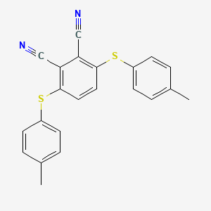 molecular formula C22H16N2S2 B8637830 3,6-Bis[(4-methylphenyl)sulfanyl]benzene-1,2-dicarbonitrile CAS No. 667938-13-8