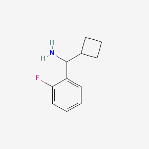 molecular formula C11H14FN B8637855 Cyclobutyl(2-fluorophenyl)methanamine 