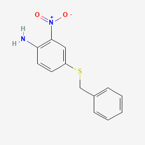 molecular formula C13H12N2O2S B8637879 4-(Benzylthio)-2-nitroaniline CAS No. 54029-53-7