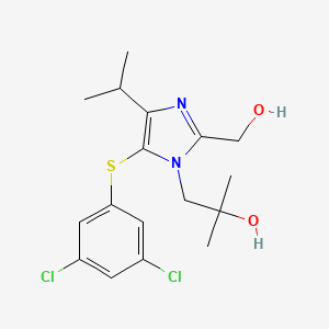 1H-Imidazole-1-ethanol, 5-((3,5-dichlorophenyl)thio)-2-(hydroxymethyl)-alpha,alpha-dimethyl-4-(1-methylethyl)-