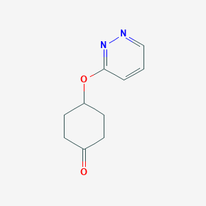 molecular formula C10H12N2O2 B8637934 4-(Pyridazin-3-yloxy)-cyclohexanone 