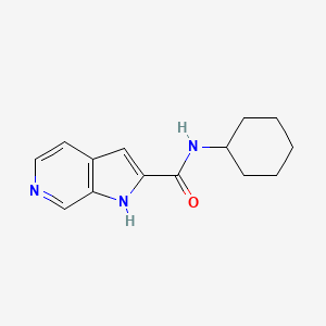 molecular formula C14H17N3O B8637981 n-Cyclohexyl-1h-pyrrolo[2,3-c]pyridine-2-carboxamide CAS No. 867034-11-5