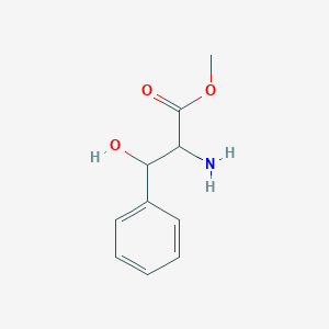 molecular formula C10H13NO3 B8637983 Methyl 2-amino-3-hydroxy-3-phenylpropanoate 