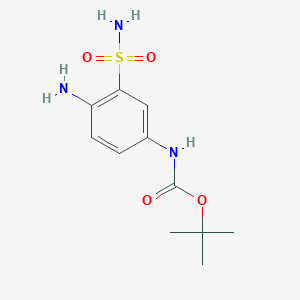 (4-Amino-3-sulfamoyl-phenyl)-carbamic acid tert-butyl ester