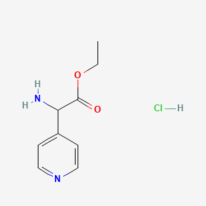 Ethyl 2-amino-2-(pyridin-4-yl)acetate hydrochloride