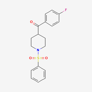 (4-Fluorophenyl)[1-(phenylsulfonyl)-4-piperidinyl]methanone