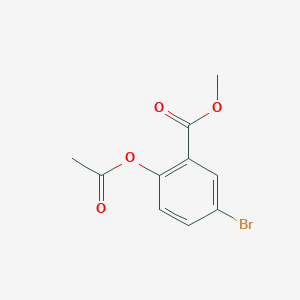 molecular formula C10H9BrO4 B8638043 Methyl 2-acetoxy-5-bromobenzoate 
