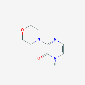 molecular formula C8H11N3O2 B8638048 3-morpholinopyrazin-2(1H)-one 