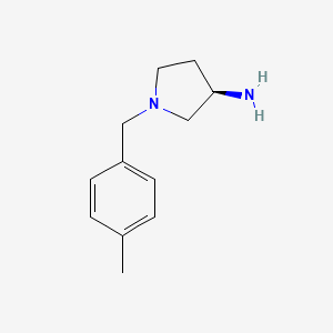 molecular formula C12H18N2 B8638125 (3R)-1-(4-methylbenzyl)-3-pyrrolidinamine 
