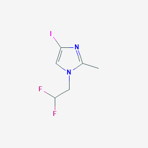 B8638127 1H-Imidazole, 1-(2,2-difluoroethyl)-4-iodo-2-methyl- CAS No. 824431-93-8