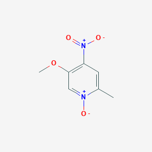 molecular formula C7H8N2O4 B8638143 5-Methoxy-2-methyl-4-nitropyridine 1-oxide 