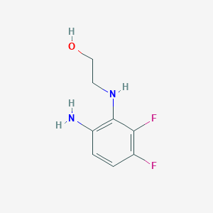molecular formula C8H10F2N2O B8638184 2-[(6-Amino-2,3-difluorophenyl)amino]ethanol 