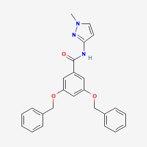 molecular formula C25H23N3O3 B8638198 N-(1-methyl-1H-pyrazol-3-yl)-3,5-bis[(phenylmethyl)oxy]benzamide CAS No. 915771-05-0
