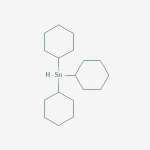 molecular formula C18H34Sn B8638210 Tricyclohexylstannane 