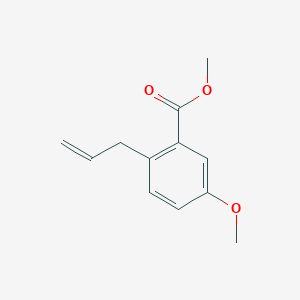 molecular formula C12H14O3 B8638339 2-Allyl-5-methoxy-benzoic acid methyl ester 