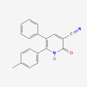 molecular formula C19H14N2O B8638352 6-(4-Methylphenyl)-2-oxo-5-phenyl-1,2-dihydropyridine-3-carbonitrile CAS No. 616870-22-5
