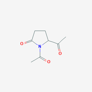 molecular formula C8H11NO3 B8638361 1,5-Diacetylpyrrolidin-2-one 