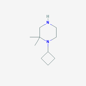 molecular formula C10H20N2 B8638364 1-Cyclobutyl-2,2-dimethylpiperazine 