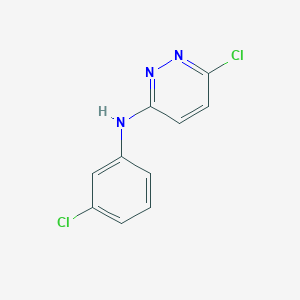 molecular formula C10H7Cl2N3 B8638369 6-chloro-N-(3-chlorophenyl)pyridazin-3-amine 
