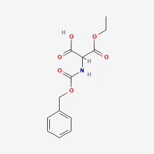 molecular formula C13H15NO6 B8638385 2-carbethoxy-N-(benzyloxycarbonyl)glycine 