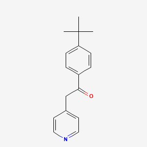 molecular formula C17H19NO B8638400 1-[4-(1,1-Dimethylethyl)phenyl]-2-(4-pyridyl)ethanone CAS No. 224040-76-0